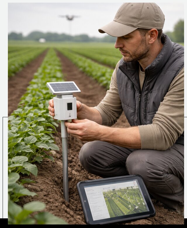 IoT мониторинг сельскохозяйственных полей и контроля в Алапаевске